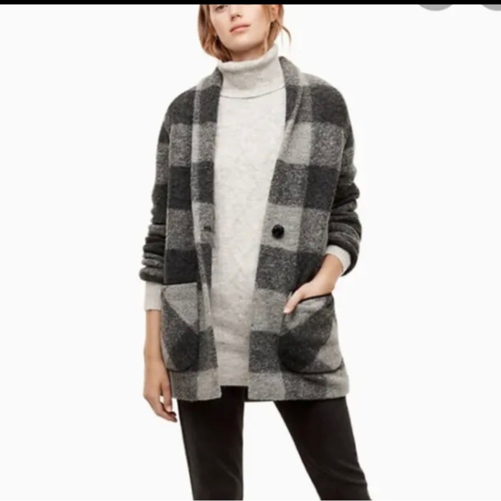 Wilfred Gray Plaid Jacket